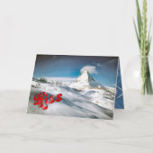 Carte Salutations d'anniversaire - Matterhorn (Devant)