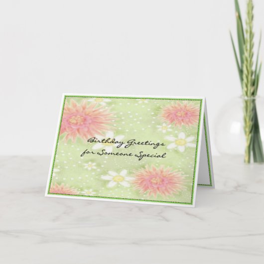 Carte Salutations d'anniversaire - quelqu'un spécial (Devant)