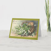 Carte Salutations d'anniversaire vintages. (Devant)