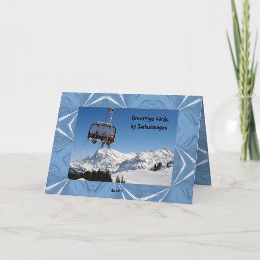 Carte Salutations d'anniversaire - Wengen (Dos)