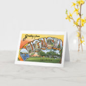 Carte Salutations d'Augusta, Géorgie (Fleur jaune)