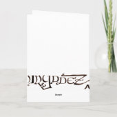 Carte Salutations d'automne (Dos)