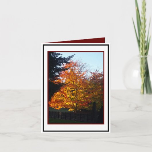 Carte Salutations d'automne (Devant)