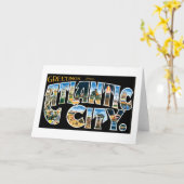 Carte Salutations de Atlantic City ! (Fleur jaune)