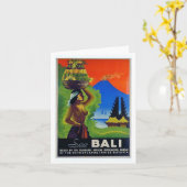 Carte Salutations de Bali, Indonésie (Fleur jaune)