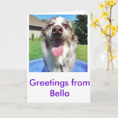 Carte Salutations de Bellatheaussie (Fleur jaune)
