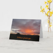 Carte "Salutations de Beltane " (Fleur jaune)