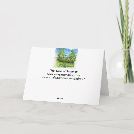 Carte "Salutations de Beltane " (Dos)