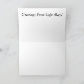 Carte Salutations de Cape May (Intérieur)
