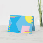 Carte Salutations de cassette mixte rose Old Skool (Dos)