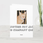 Carte Salutations de chats Winery (Dos)