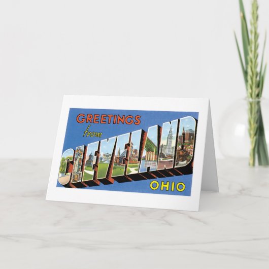Carte Salutations de Cleveland, Ohio ! (Devant)