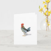 Carte Salutations de coq (Fleur jaune)