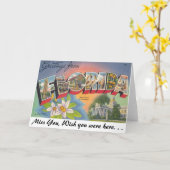 Carte Salutations de FLORIDA (Fleur jaune)