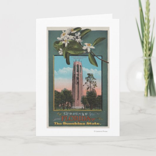 Carte Salutations de Floride & Photo du chant (Devant)