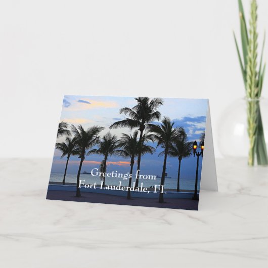 Carte Salutations de Fort Lauderdale (Devant)