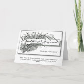 Carte Salutations de frontière Indiana-Verte de Carmel (Dos)