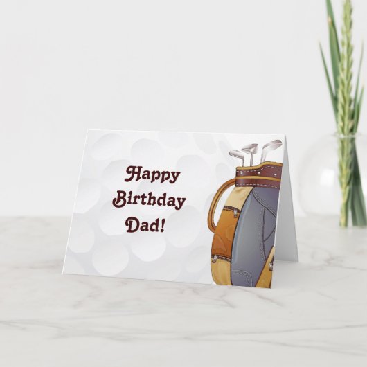 Carte Salutations de golf (Devant)