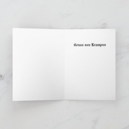 Carte Salutations de Krampus (Intérieur)