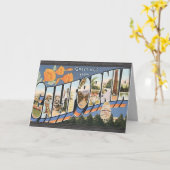 Carte Salutations de la Californie, cru (Fleur jaune)