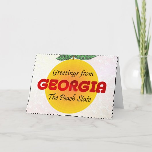 Carte Salutations de la Géorgie (Devant)