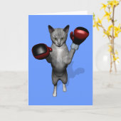 Carte Salutations de la journée de boxe (Fleur jaune)