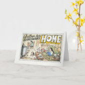 Carte Salutations de la maison (Fleur jaune)