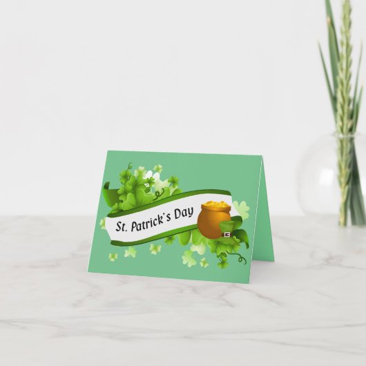 Carte Salutations de la Saint-Patrick (Devant)