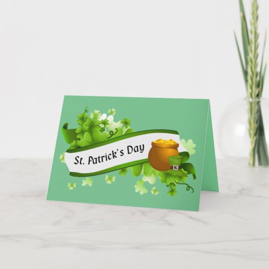 Carte Salutations de la Saint Patrick (Devant)