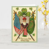 Carte Salutations de la Saint Patrick (Fleur jaune)