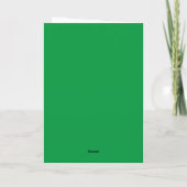 Carte Salutations de la Saint-Patrick (Erin Go Bragh) (Dos)