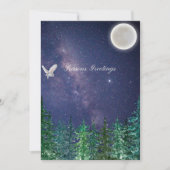Carte Salutations de la saison - Lune de hibou (Devant)