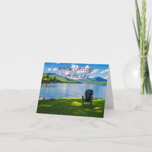 CARTE **SALUTATIONS DE LAC** POUR NOËL ET NOUVELLE ANNÉE (Devant)