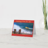 CARTE **SALUTATIONS DE LAC** POUR NOËL ET NOUVELLE ANNÉE (Devant)