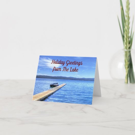 CARTE **SALUTATIONS DE LAC** POUR NOËL ET NOUVELLE ANNÉE (Devant)