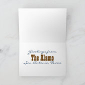 Carte Salutations de l'Alamo San Antonio Texas (Intérieur)