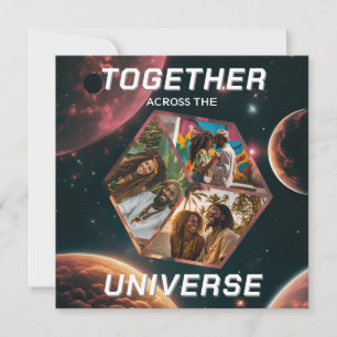 Carte Salutations de l'espace Univers Photos de souvenir