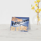 Carte salutations de l'Internet (Fleur jaune)