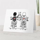 Carte Salutations de Mariage de motocyclette personnalis (Devant)