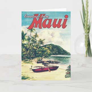 Carte Salutations De Maui, Hawaii