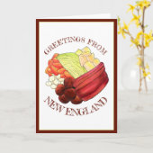Carte Salutations de New England Classic Boiled Dinner (Fleur jaune)