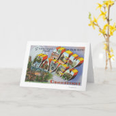 Carte Salutations de New Haven, CT (Fleur jaune)