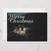Carte Salutations de Noël avec Witch House (Devant)