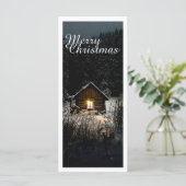Carte Salutations de Noël avec Witch House (Debout devant)