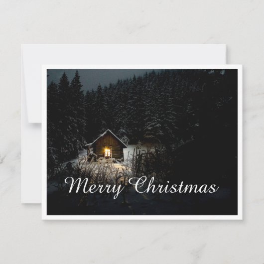 Carte Salutations de Noël avec Witch House (Devant)