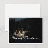 Carte Salutations de Noël avec Witch House (Devant / Derrière)
