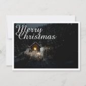 Carte Salutations de Noël avec Witch House (Devant)