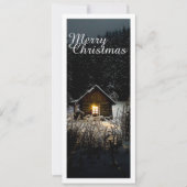 Carte Salutations de Noël avec Witch House (Devant)