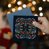 Carte Salutations de Noël nordique