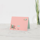 Carte Salutations de Noël personnalisé (Dos)